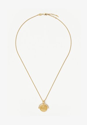 Missoma LUCY WILLIAMS ENGRAVABLE FORTUNA ARC COIN PENDANT - Ogrlica - gold-coloured