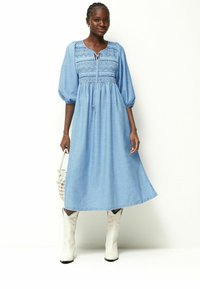 Next Jeansklänning - blue