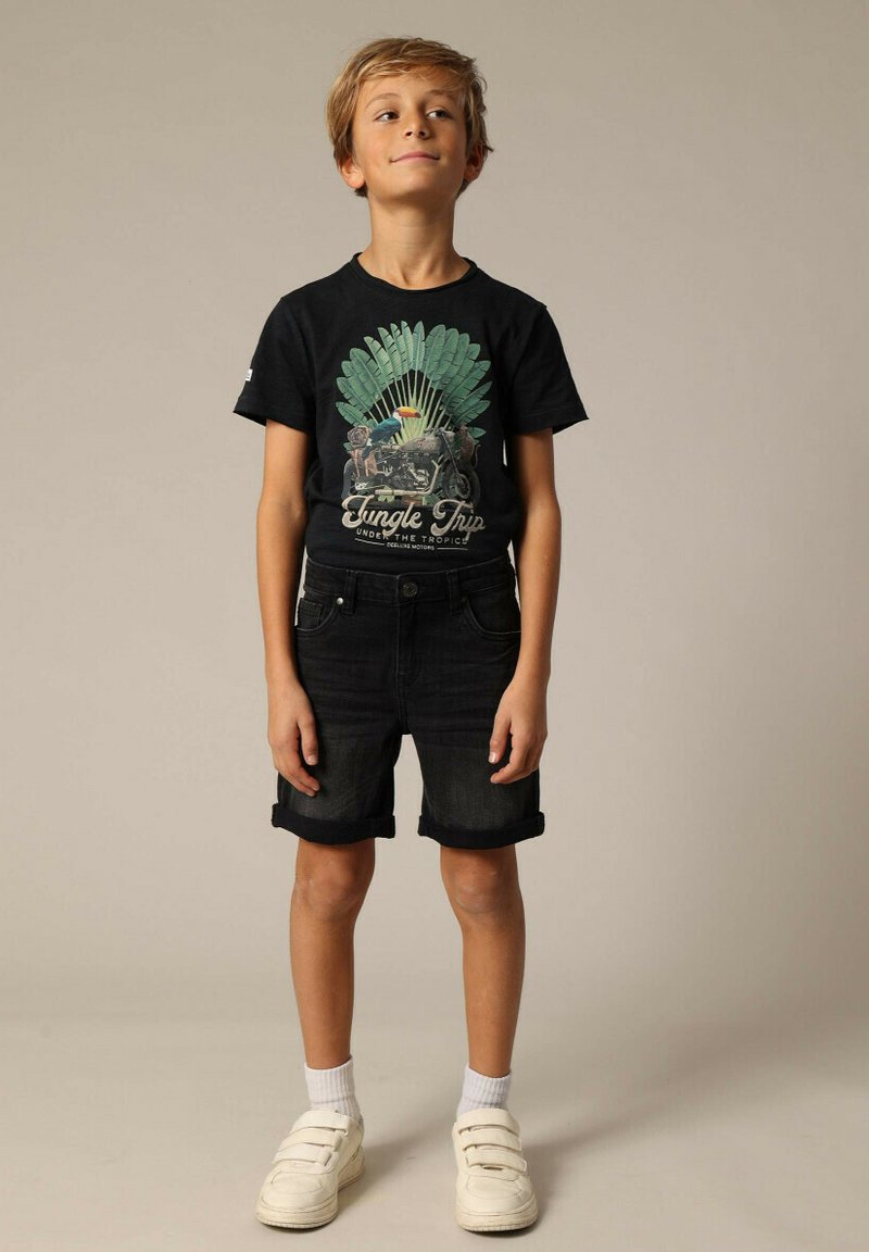 DEELUXE KURT - Short en jean - Black Used