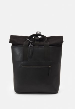 LEATHER UNISEX - Rucksack - black