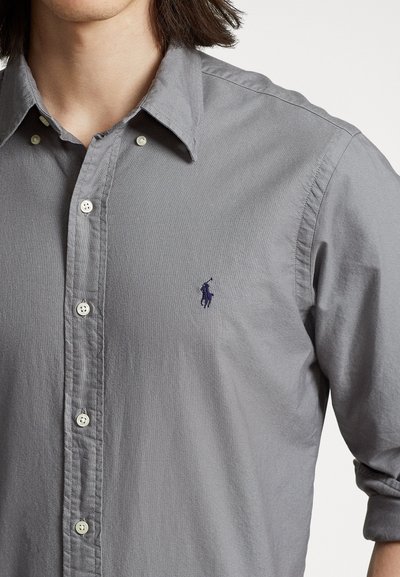 Polo Ralph Lauren SLIM FIT GARMENT-DYED OXFORD SHIRT - Shirt - perfect grey