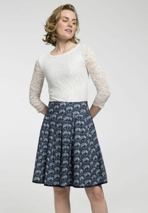Spieth & Wensky TRACHTEN BLANCHETTE - A-line skirt - blau