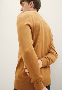 TOM TAILOR Maglione - dark camel melange