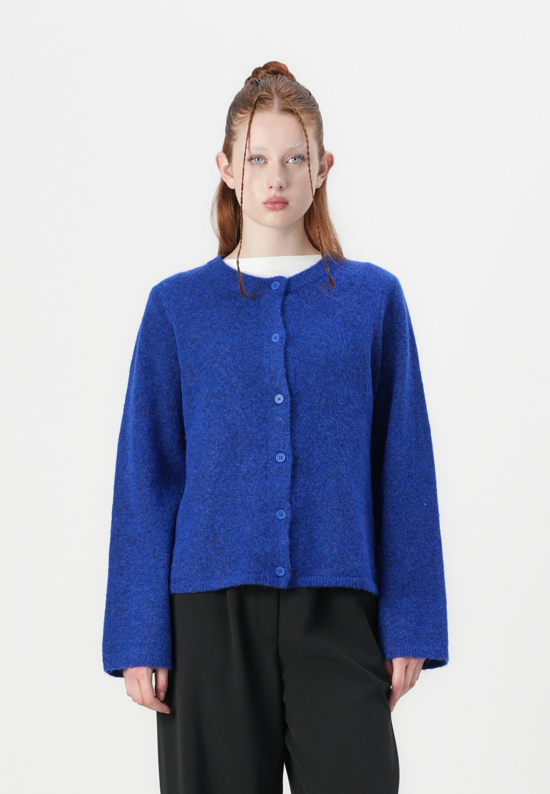 SELECTED FEMME Slflulu Women's Ls Knit Short Cardigan Noos, birch