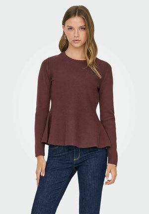 ONLVILDA PULLOVER - Džemperis - rum raisin