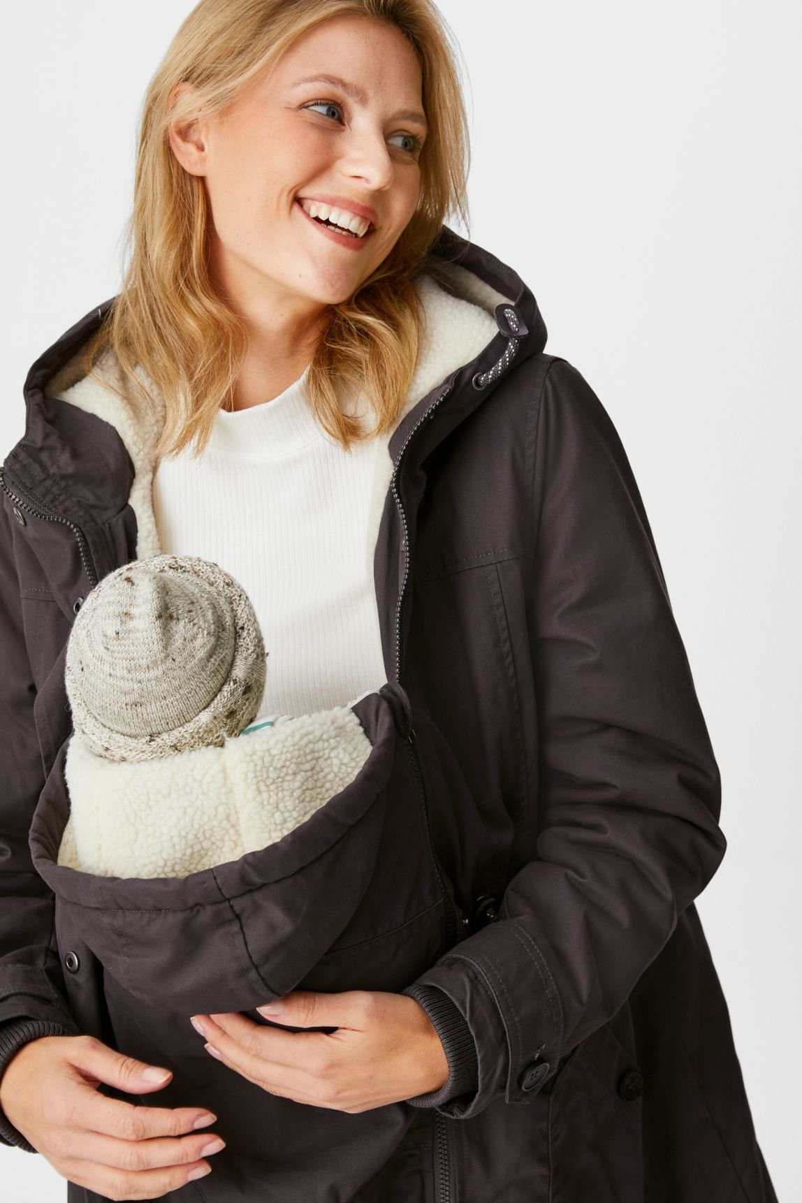 C\u0026A 2in1 Coat - Abrigo de invierno - gray/gris oscuro - Zalando.es