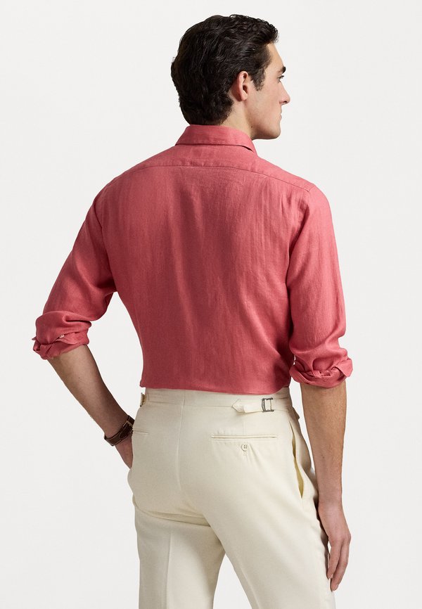 SLIM FIT LINEN SHIRT - Shirt - adirondack berry3