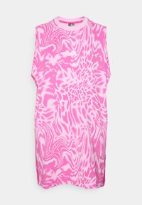 ESSENTIALS 3 STRIPES PRINT SLEEVELESS - Jerseykjole - multicolor/semi lucid fuchsia