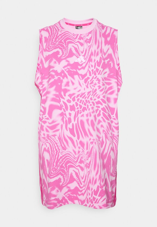 ESSENTIALS 3 STRIPES PRINT SLEEVELESS - Jersey dress3