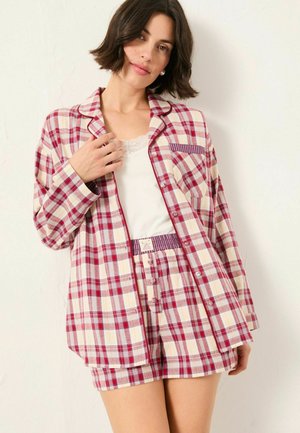 REGULAR FIT  CHECK SET   - Pyjama set - purple