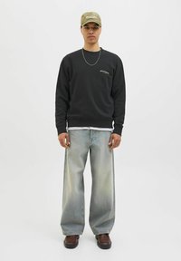 Jack & Jones - LOGO - Sportinis megztinis - black Miniatiūros vaizdas 1