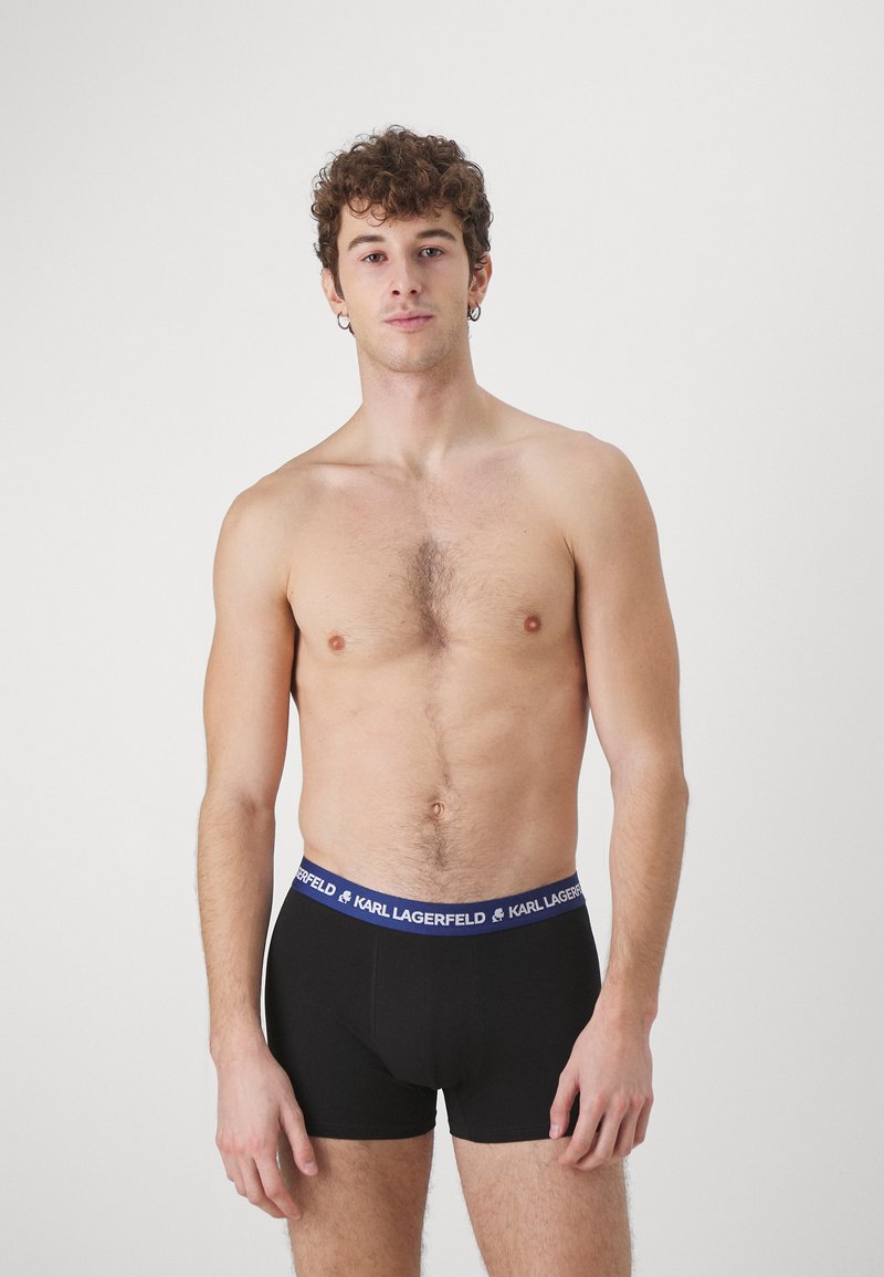 KARL LAGERFELD LOGO TRUNK 3 PACK - Nadrág - blue/hot pink/lime/kék