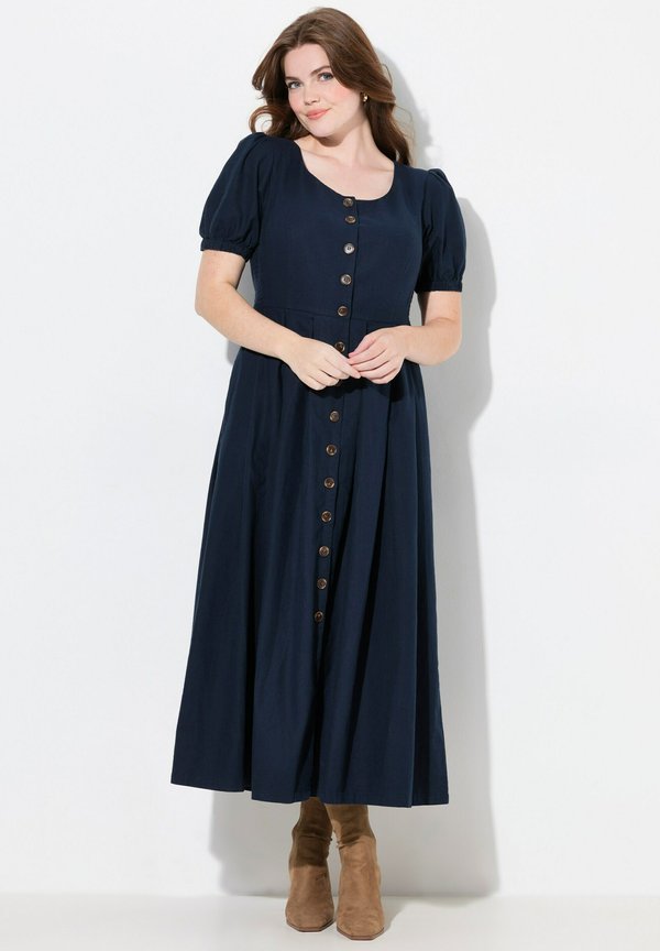 BUTTON DOWN SHORT SLEEVE - Freizeitkleid - marine