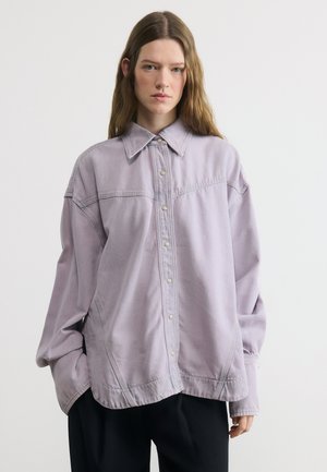 Gombos blúz - light pastel grey