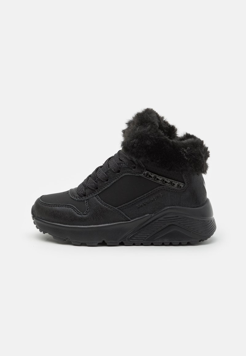Skechers UNO LITE - Botines con cordones - black