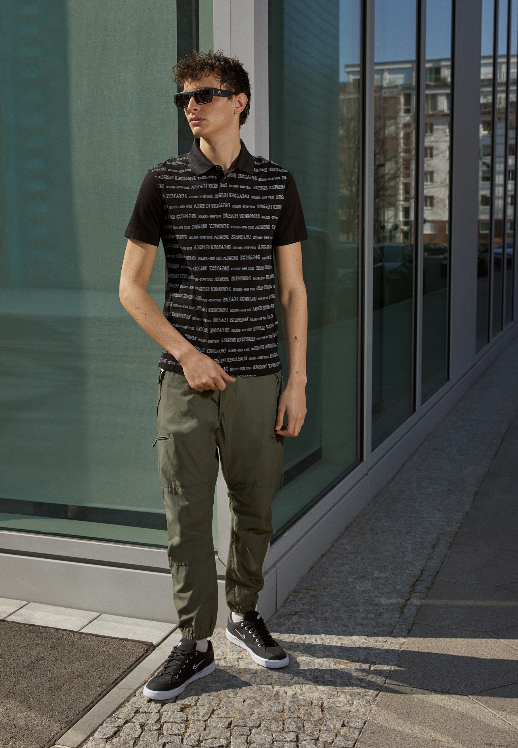Armani Exchange Polo - black/nero - Zalando.it