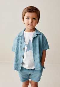 Next - SHORT SLEEVE TEXTURED SET - REGULAR - Camiseta estampada - blue Imagen en miniatura 1