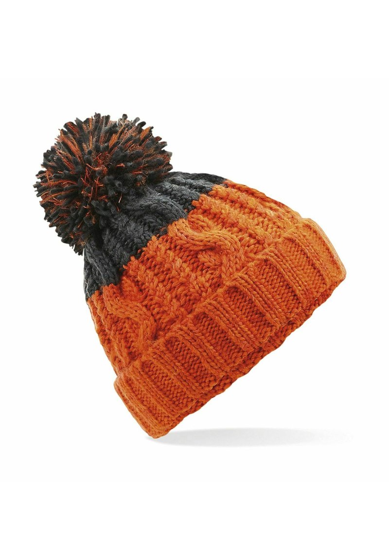 Neverless ZWEIFARBIG  - Beanie - orange grau