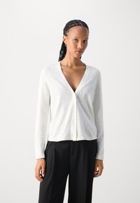 Marc O'Polo CARDIGAN LONGSLEEVE V-NECK - Ζακέτα - white