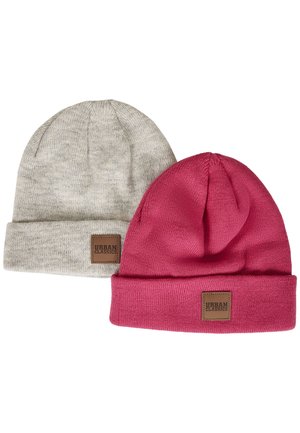 2PACK - Beanie - pink/heatherwhite