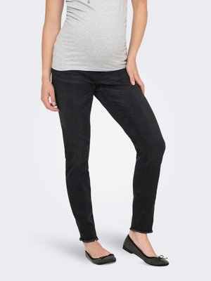 ONLY MATERNITY, Skinny fit OLMBLUSH Mid waist Ankle length - Дънки Skinny Fit - washed black