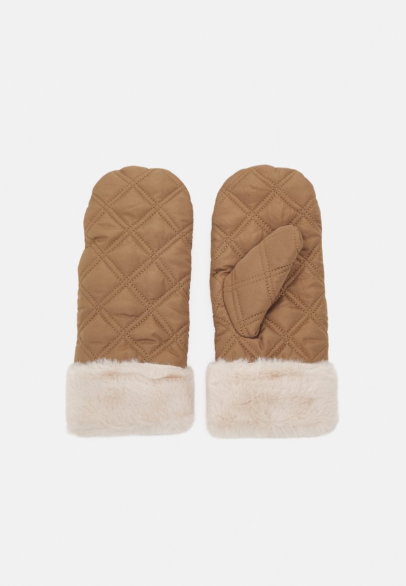 ONLY ONLJENNI QUILT WINTER MITTENS - Muffole - camel