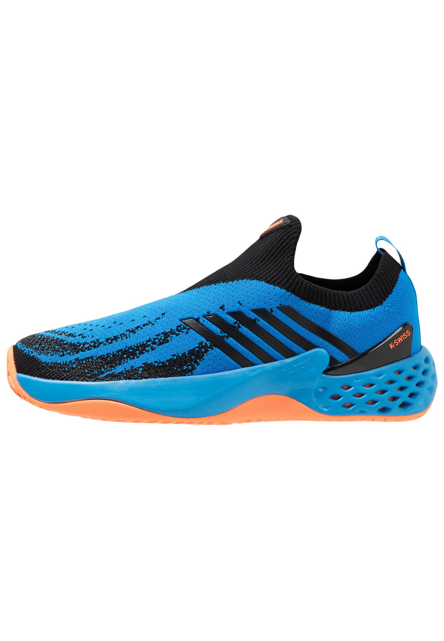 AERO KNIT All court tennisskor algiers blueblacksoft neon orange AERO KNIT All court tennisskor algiers blueblacksoft neon orange