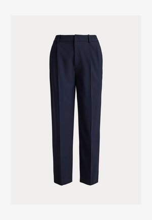 Polo Ralph Lauren PLEATED TAPERED STRETCH-WOOL PANT - Hlače - navy