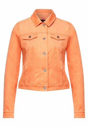 Faux leather jacket - salmon