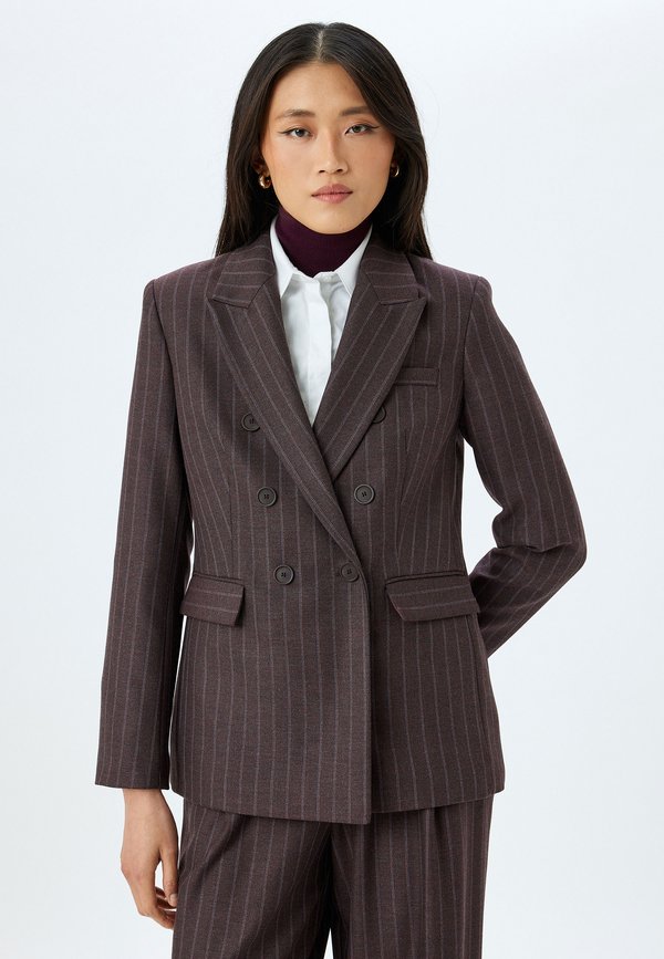 DOUBLE-BREASTED - Blazer - bordeaux