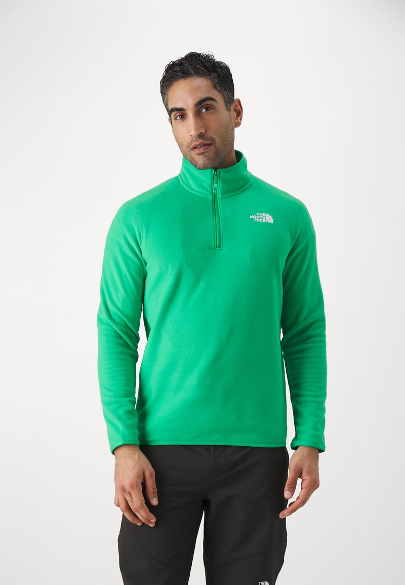 The North Face - 100 GLACIER 1/4 ZIP - Polárpulóver - optic emerald, Nagyítás