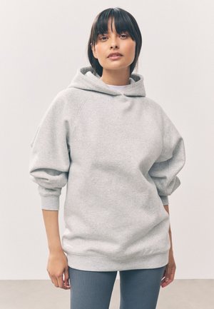 Next HEAVYWEIGHT LONGLINE WITH SEAM DETAILING - Kapuzenpullover - grey