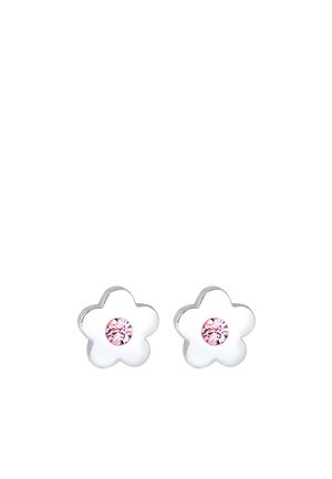 SPARKLING BASIC FLOWER - MIT KRISTALLEN VON SWAROVSKI® - Auskarai - silver-coloured