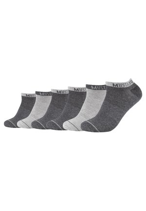6 PACK - Trainer socks - dark grey mix