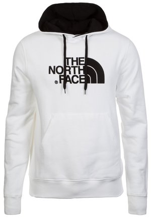 DREW PEAK HOODIE - Kapuzenpullover - white/black