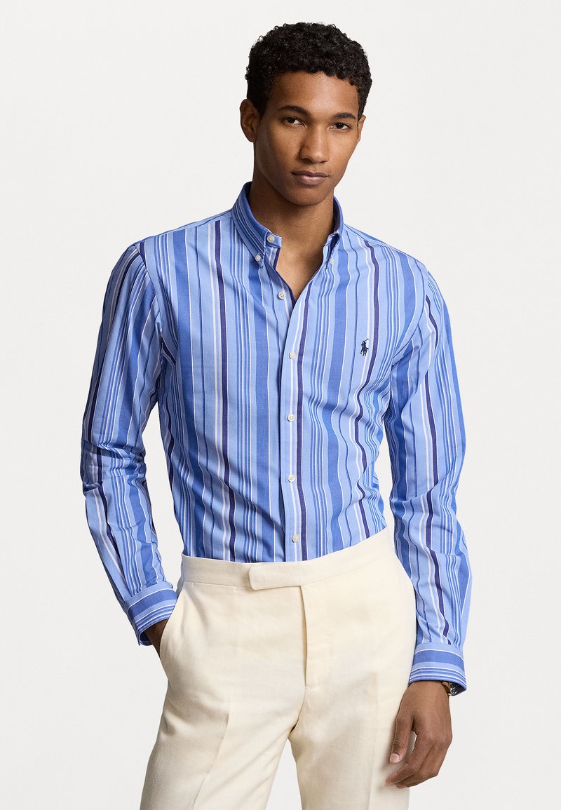 Polo Ralph Lauren LONG SLEEVE SPORT - Shirt - blue multi/blue - Zalando.ie