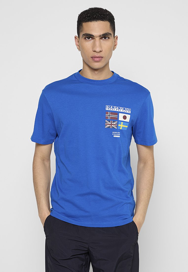 Napapijri T-shirt print blauw