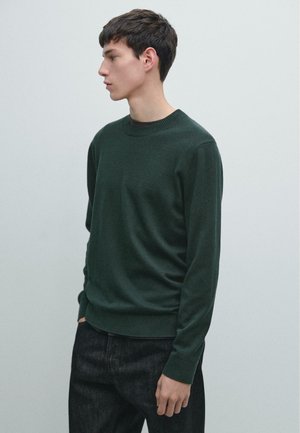 WITH CREW NECK  - Maglione - mottled green