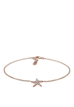 SPARKLING SEESTAR CHARM - MIT KRISTALLEN VON SWAROVSKI® - Ankelkæder - rose gold-coloured