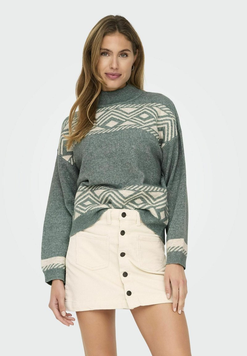 ONLY ONLVICTORIA - Strickpullover - balsam green
