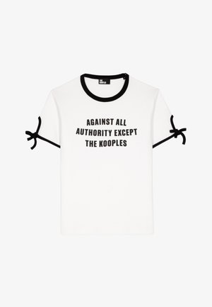 The Kooples Camiseta estampada - white