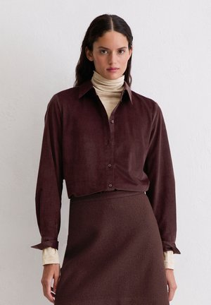 Overhemdblouse - black cherry