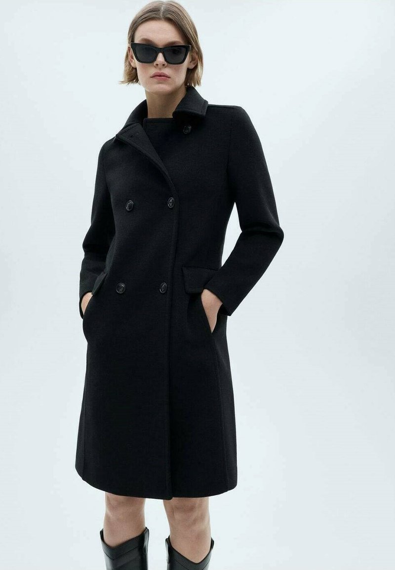 Mango - Classic coat - svart, Enlarge