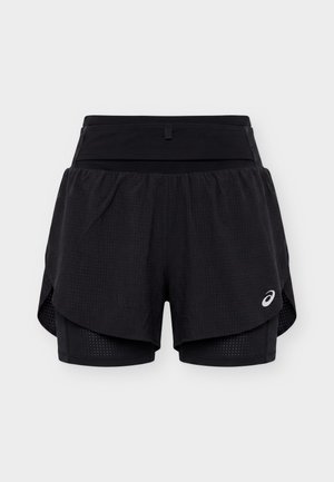 ASICS, FUJITRAIL ELITE - Short 2 en 1 - performance black