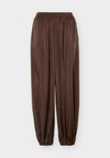 NIKOLA BALLOON - Pantalon classique - dark choco