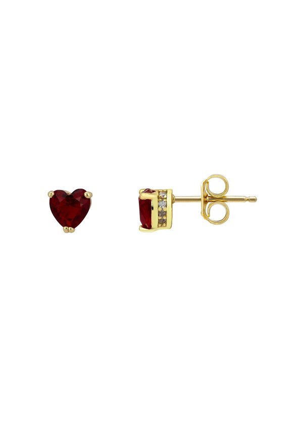 ASSCHER CUT HEART RUBY - Earrings3