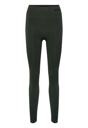 Hummel TIF SEAMLESS HIGH WAIST  - Leggings - climbing ivy