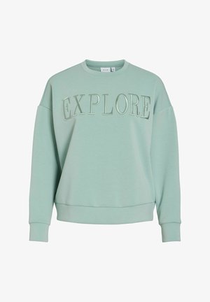 VILA, Long Sleeved Sweat VIREFLECT Round neck - Sweater - blue surf