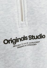 Jack & Jones JORVESTERBRO QUARTER ZIP - Sudadera - white melange
