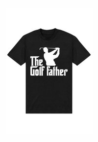 Henry Tiger DUKE SONS THE GOLF FATHER - T-shirt med print - black